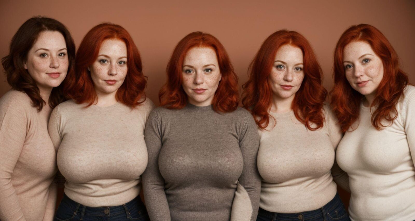 AI - Redheads in sweaters