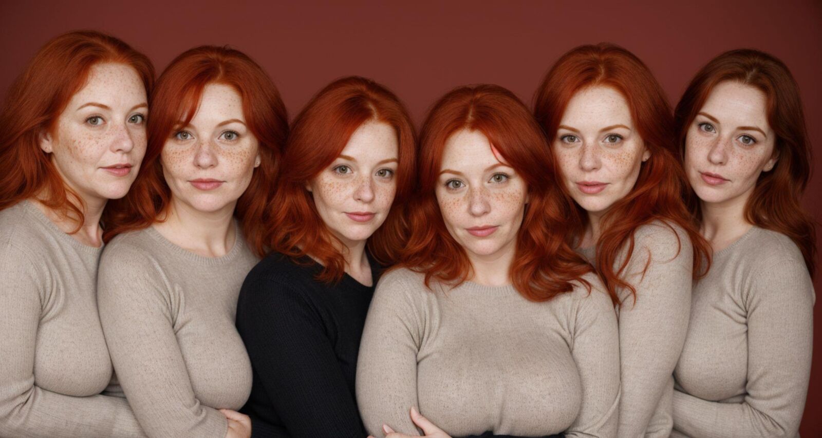 AI - Redheads in sweaters