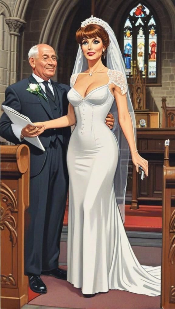 bride in church