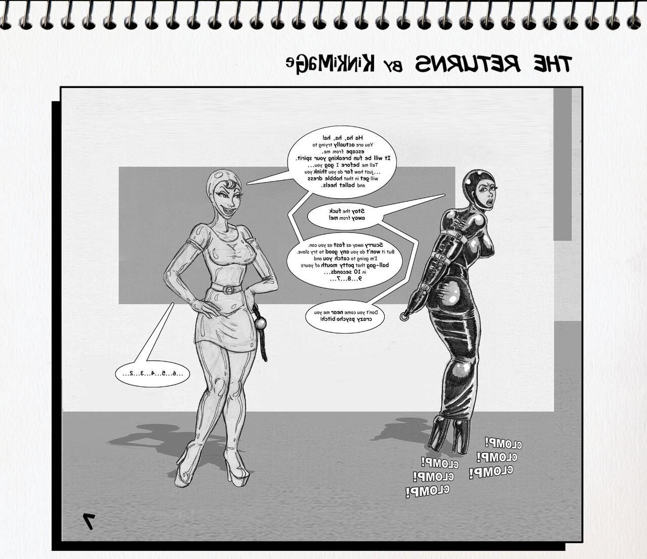 Bondage Cartoon & D women in BDSM troubles 