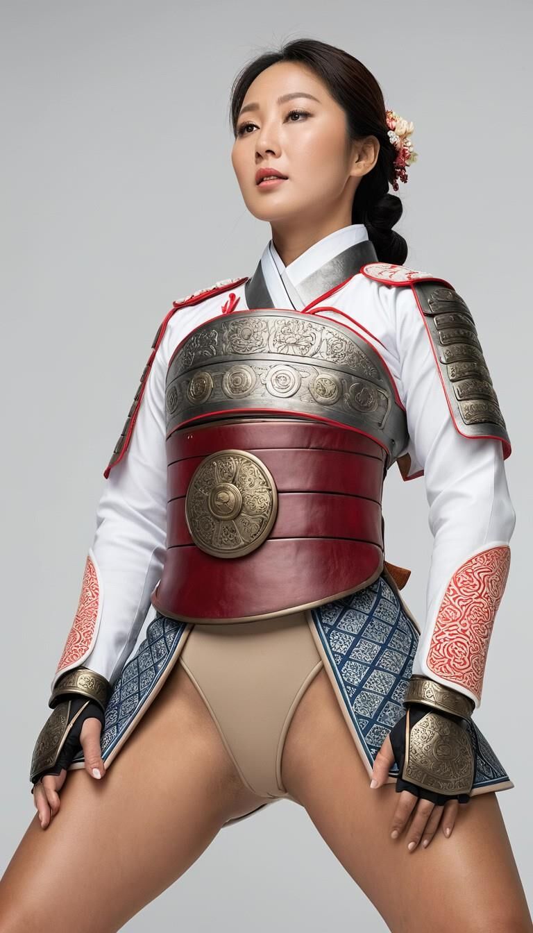 AI Korean feudal 2 hanbok assorted