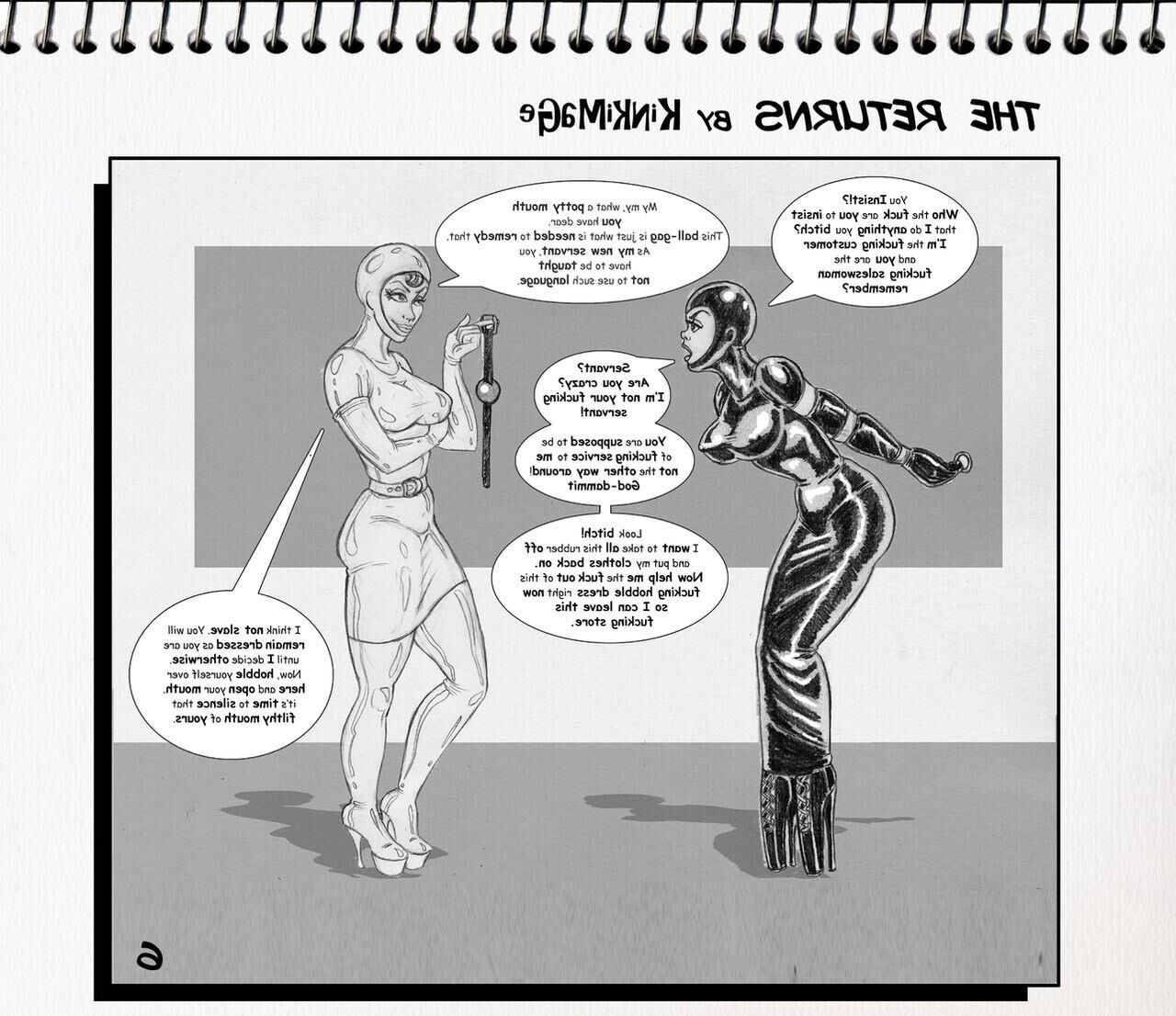 Bondage Cartoon & D women in BDSM troubles 