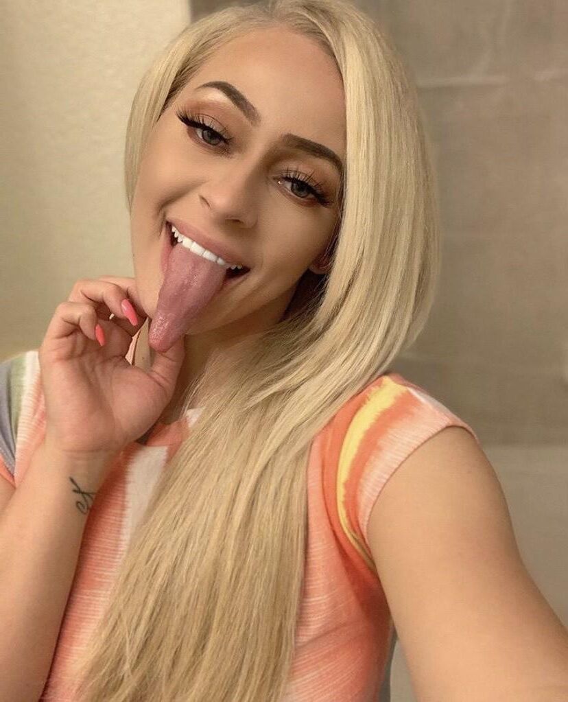 Jordan Rene Big Ass Long Tongue Sexy Blonde Mixed Hot Shots