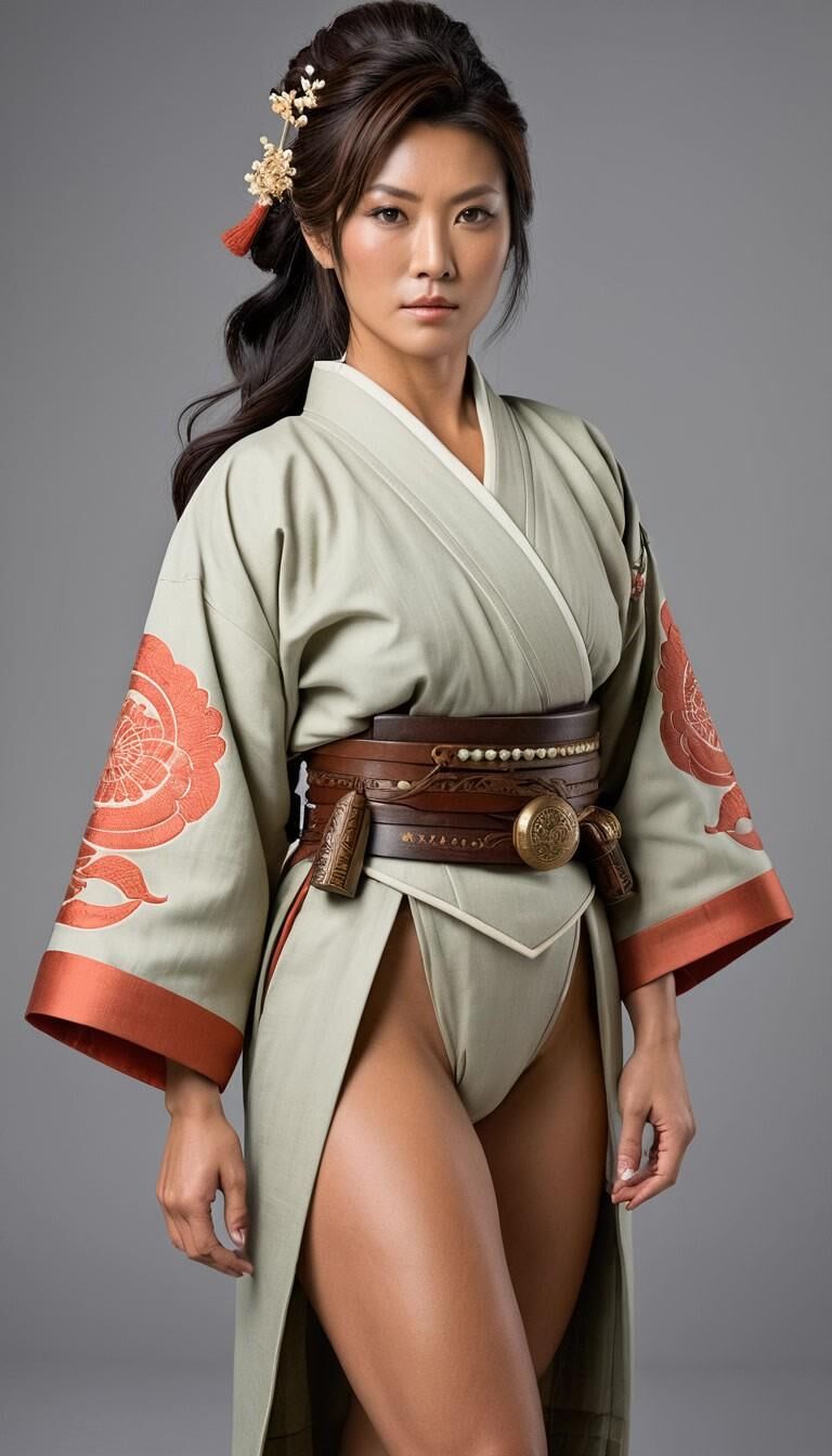 AI Japanese 1 ninja, kimono