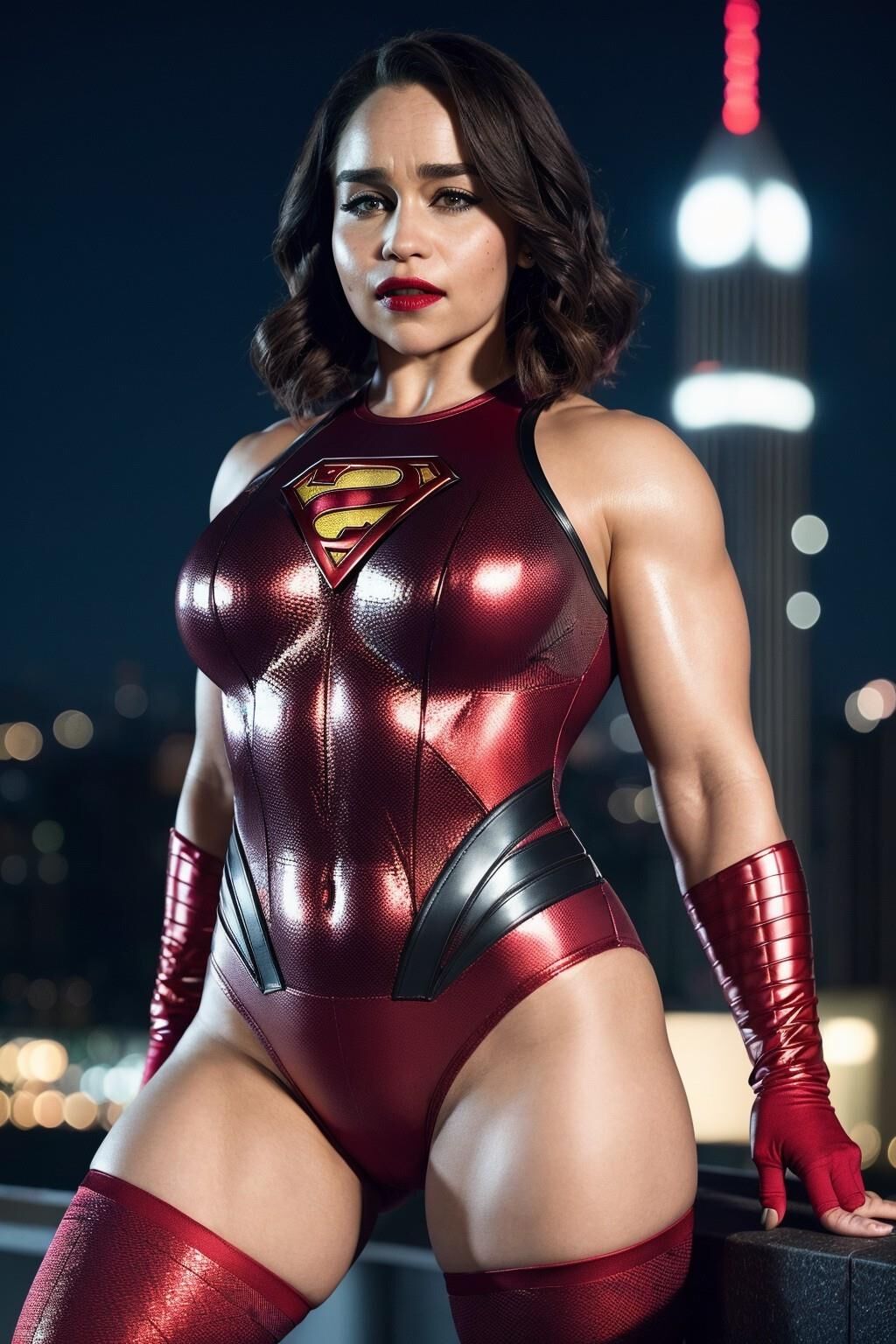 AI - Emilia Clarke - Buffed Superhero