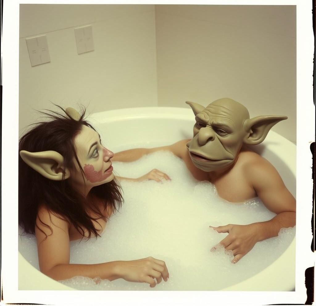 Softcore Amateur Bathing Troll Polaroids 