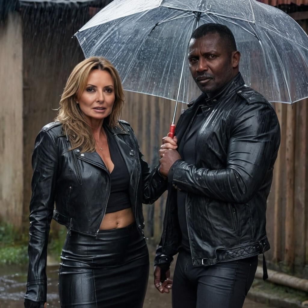 A.I. Carol Vorderman in Leather in the Slummer