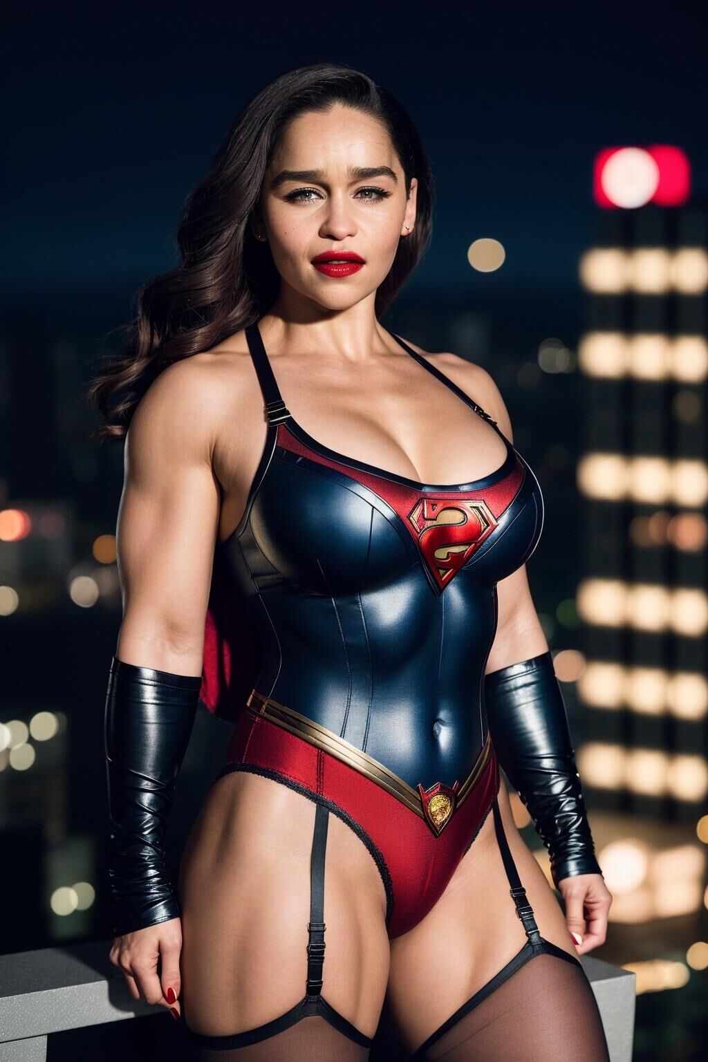 AI - Emilia Clarke - Buffed Superhero