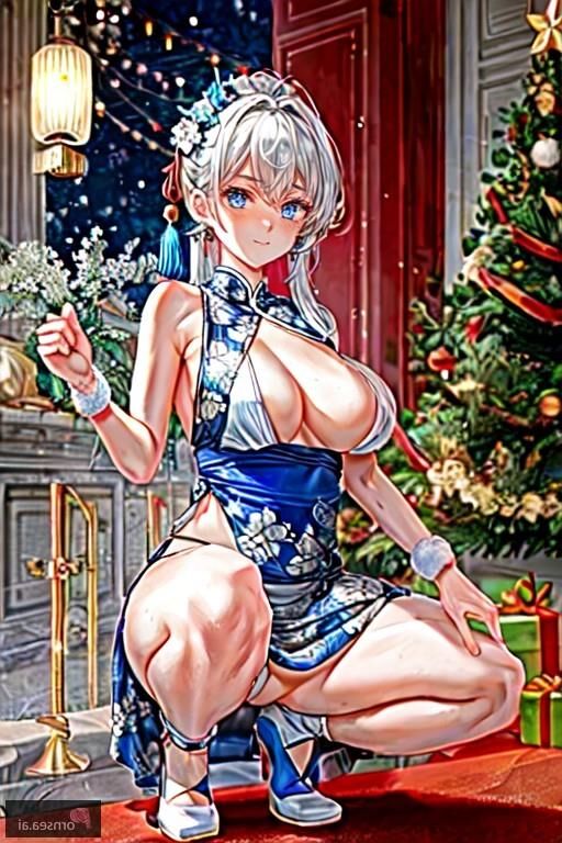 Sexy süße Chinesin bekommt ihr Weihnachtsgeschenk schon früh