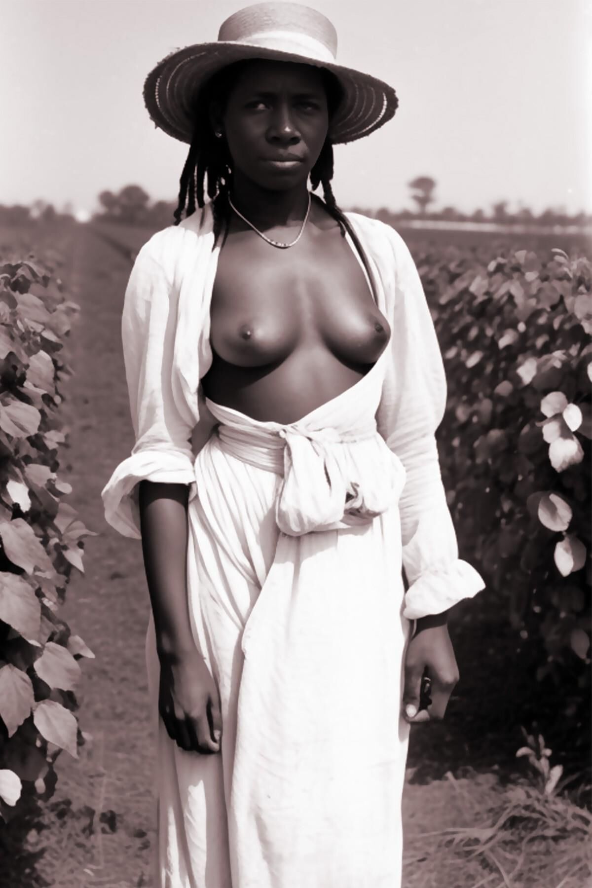 Slaves in cotton fields