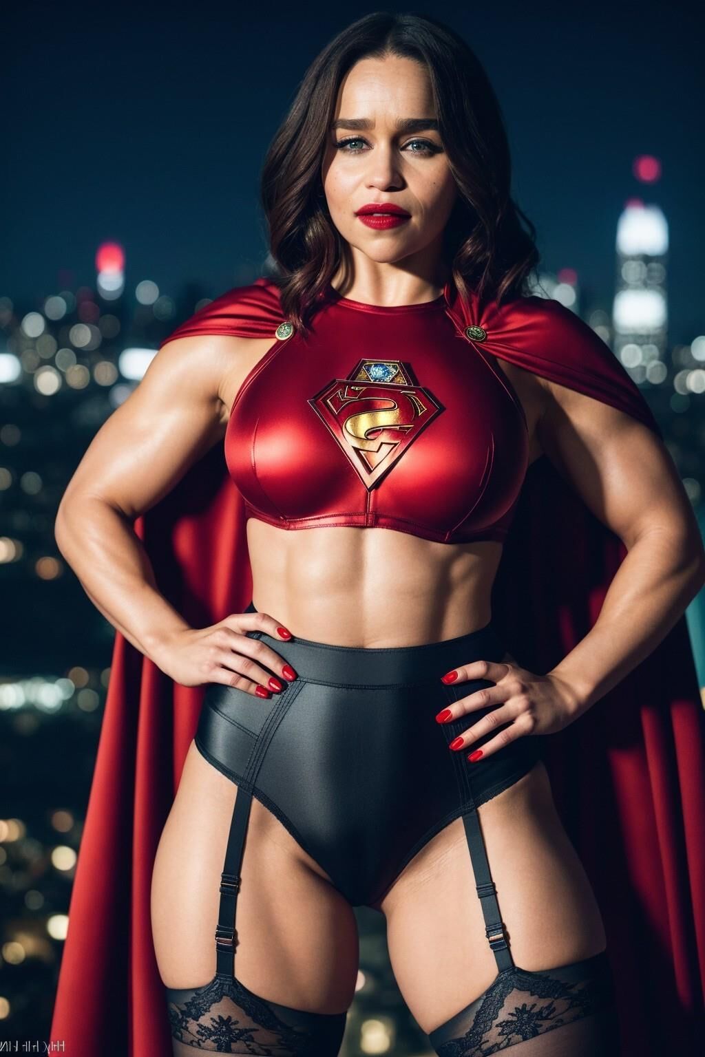 AI - Emilia Clarke - Buffed Superhero