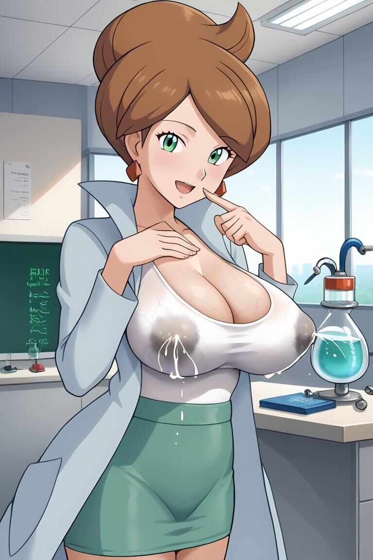 Pokemon professor aurea juniper lactating big tits ai generated