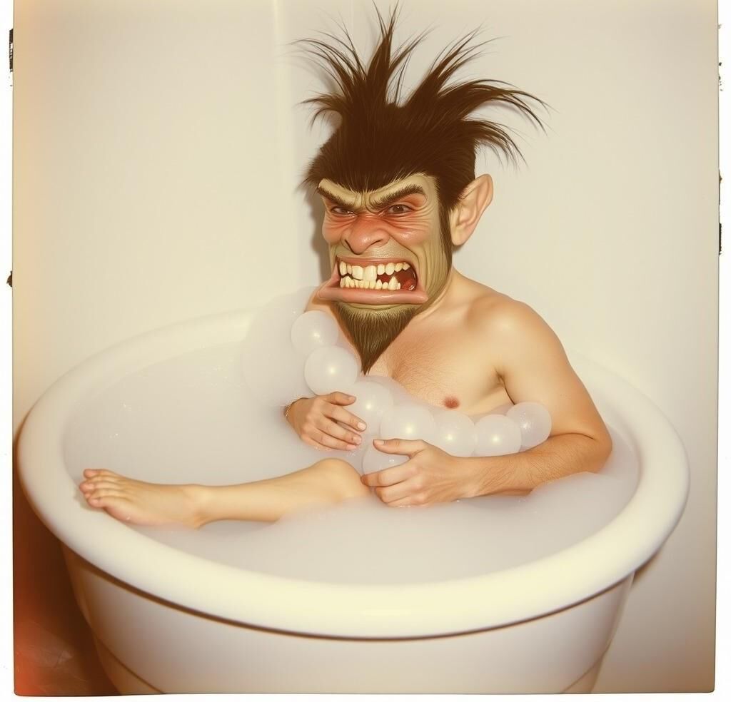 Softcore Amateur Bathing Troll Polaroids 