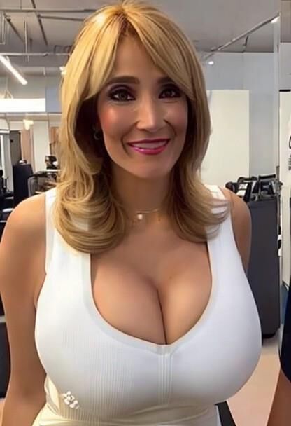 Rocio Martinez, présentatrice de télévision aux gros seins de Burgos, générée par IA