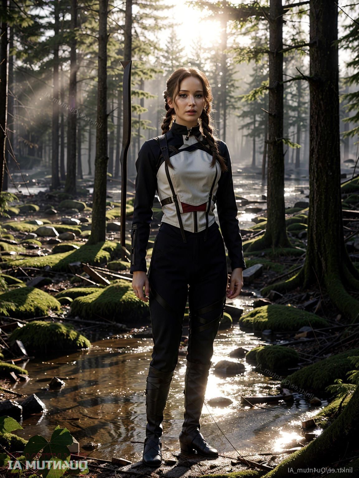 AI Jennifer Lawrence # Hunger Games Katniss Everdeen