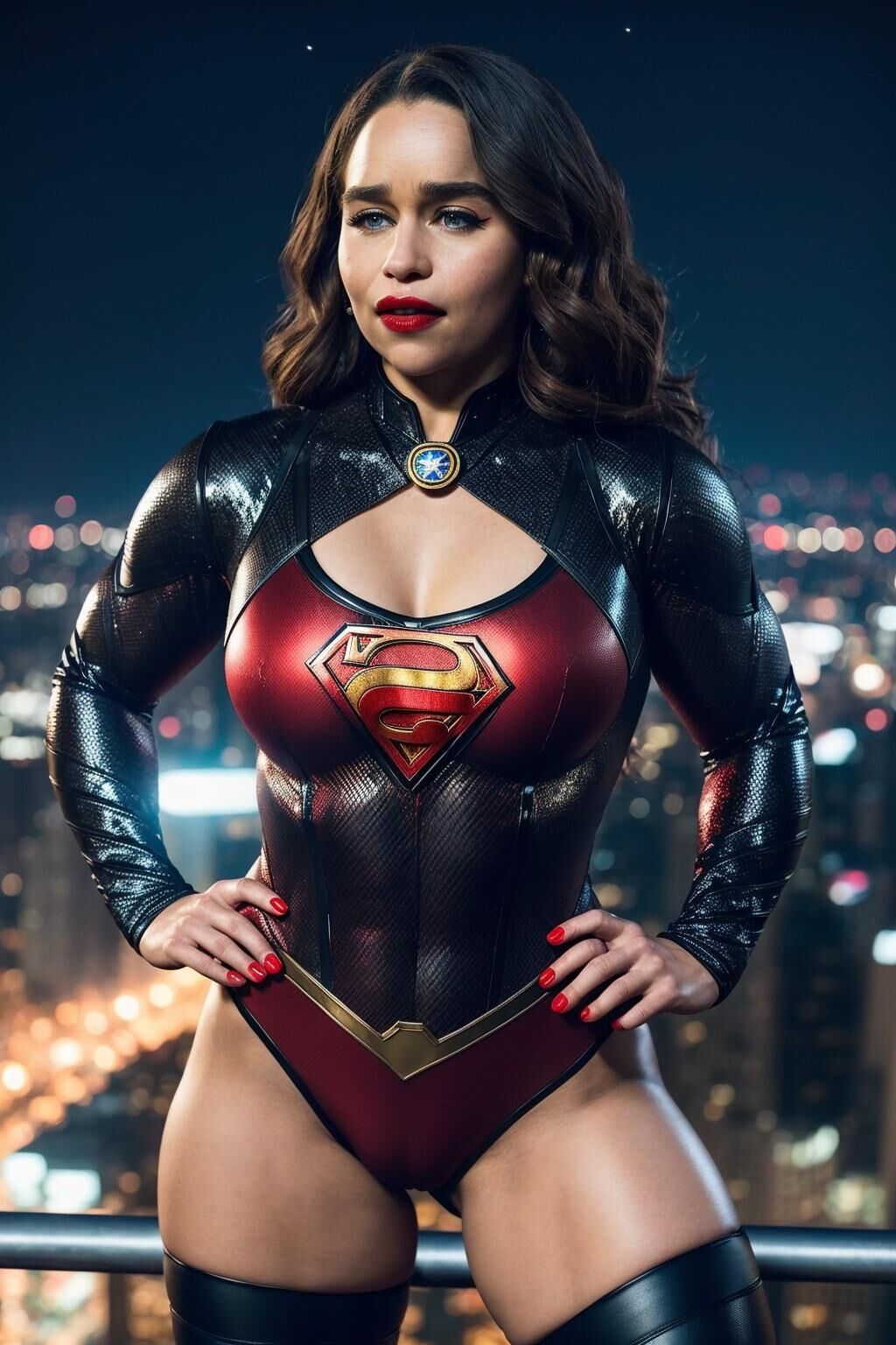 AI - Emilia Clarke - Buffed Superhero