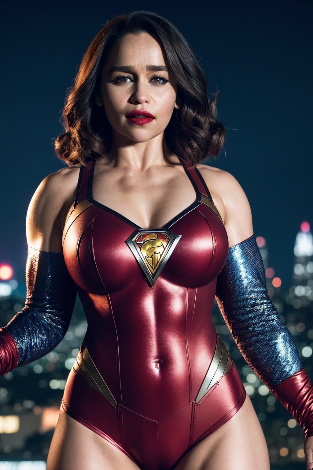 AI - Emilia Clarke - Buffed Superhero