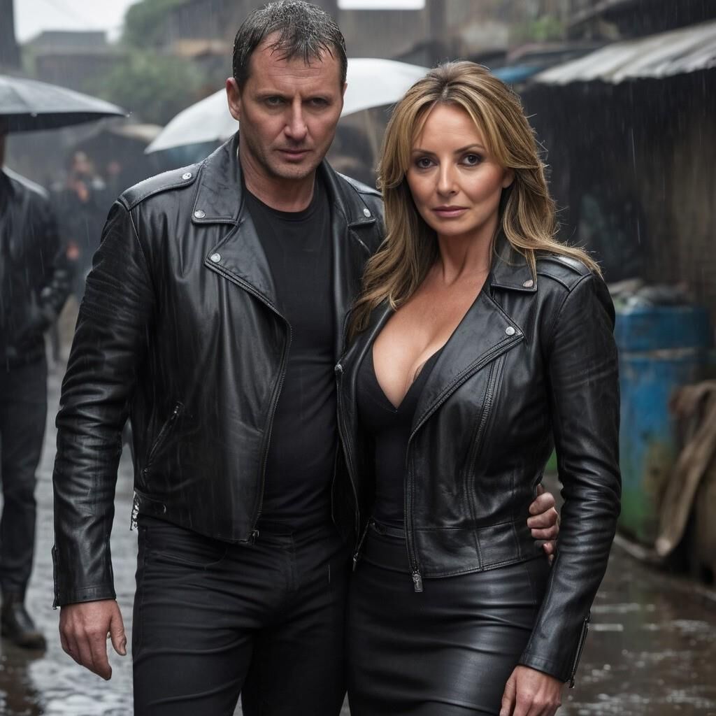 A.I. Carol Vorderman in Leather in the Slummer