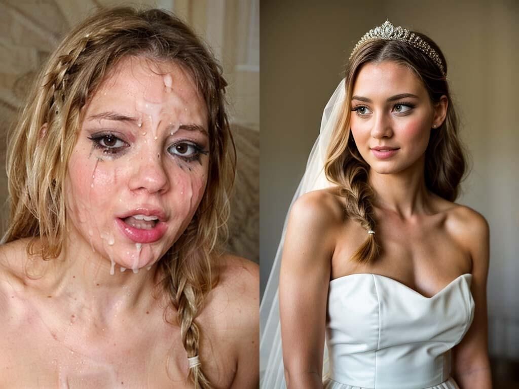 ai cum brides before and after