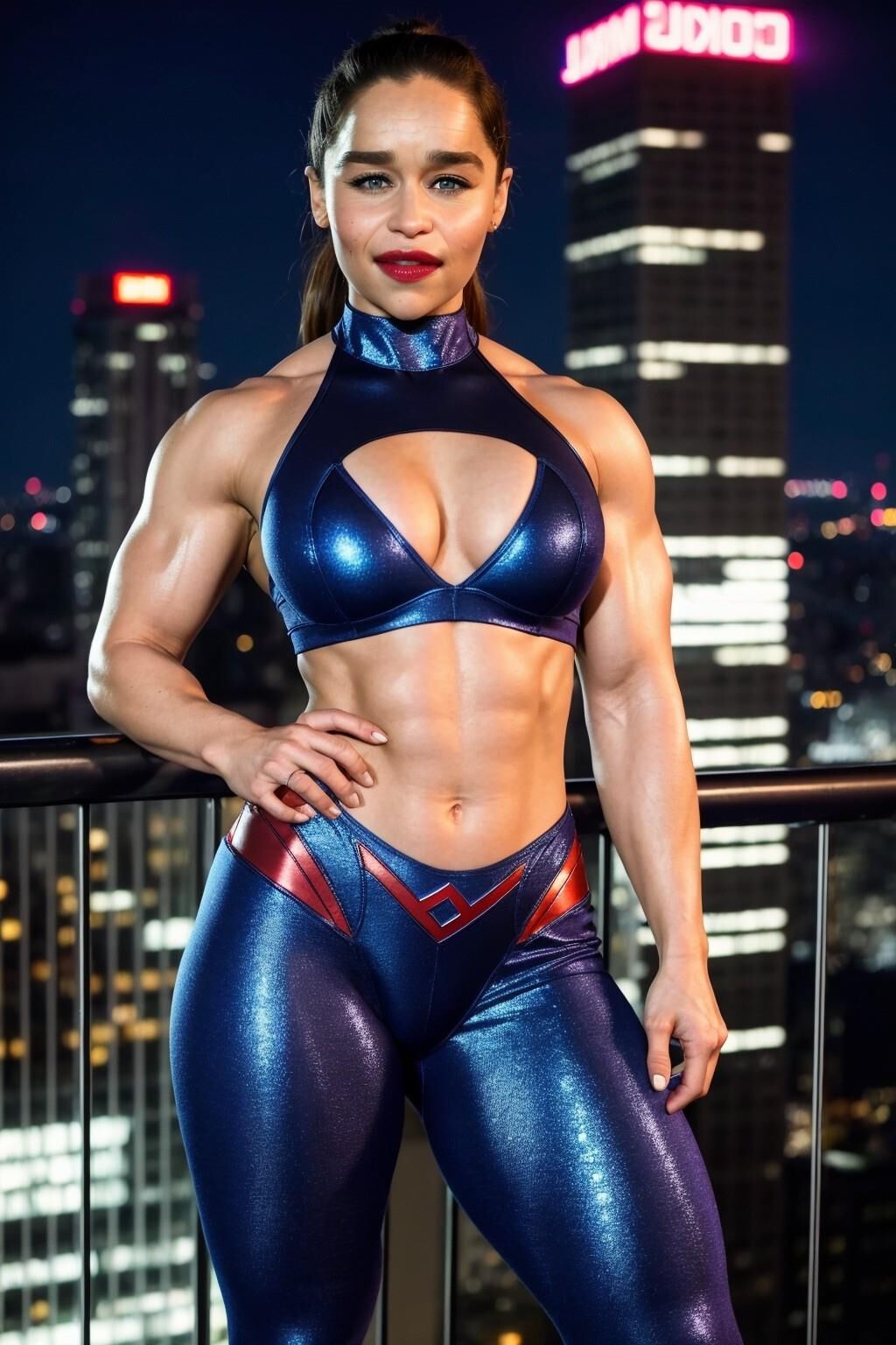 AI - Emilia Clarke - Buffed Superhero