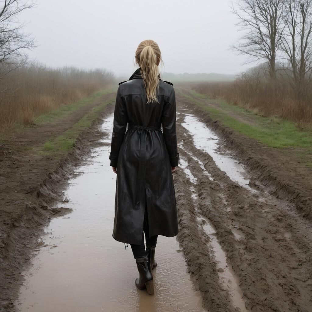 A.I. Walking Away in Leather