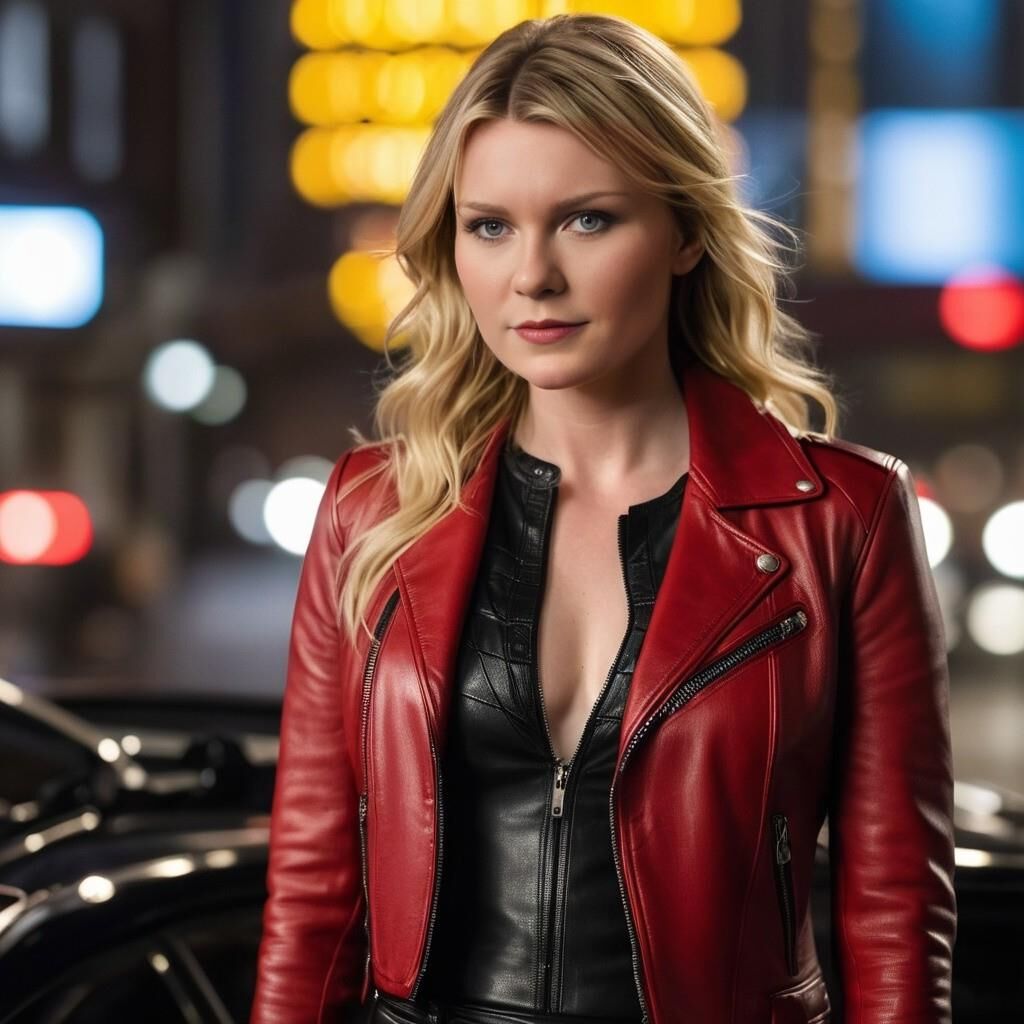 A.I. Kirsten Dunst in Leather