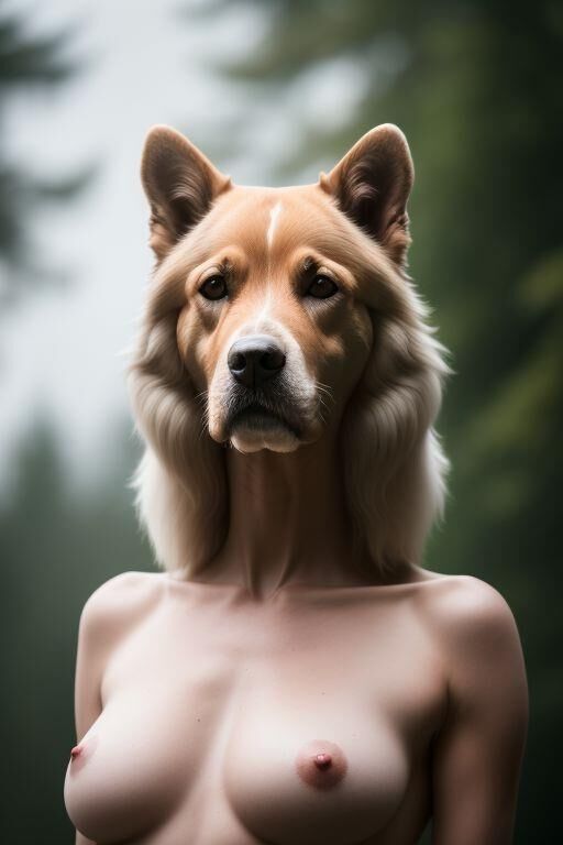 AI Real furry girls - Dog women