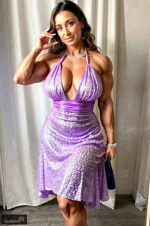 Muscular Polynesian MILFs big tits exposed