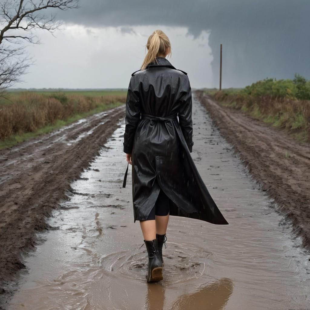 A.I. Walking Away in Leather