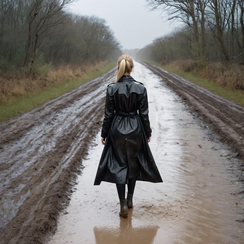 A.I. Walking Away in Leather