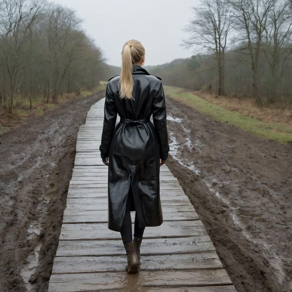 A.I. Walking Away in Leather