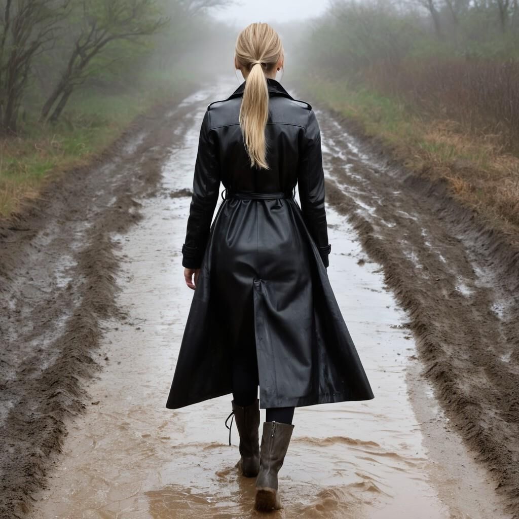 A.I. Walking Away in Leather