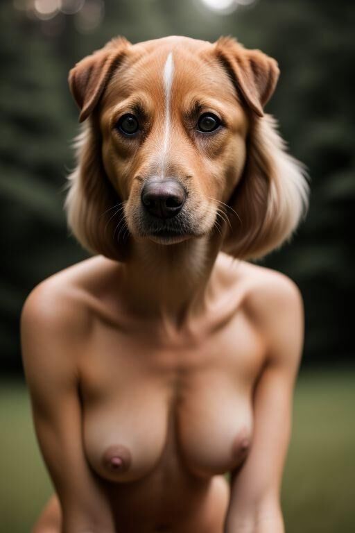 AI Real furry girls - Dog women