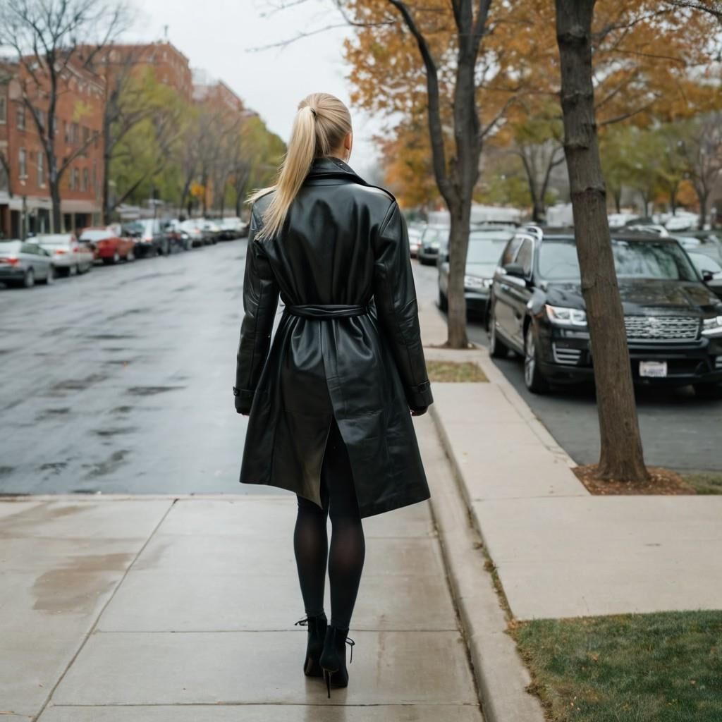 A.I. Walking Away in Leather