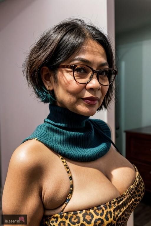 Sexy Oma mit Brille lässt sich in den Arsch knallen