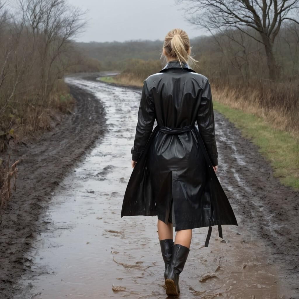 A.I. Walking Away in Leather