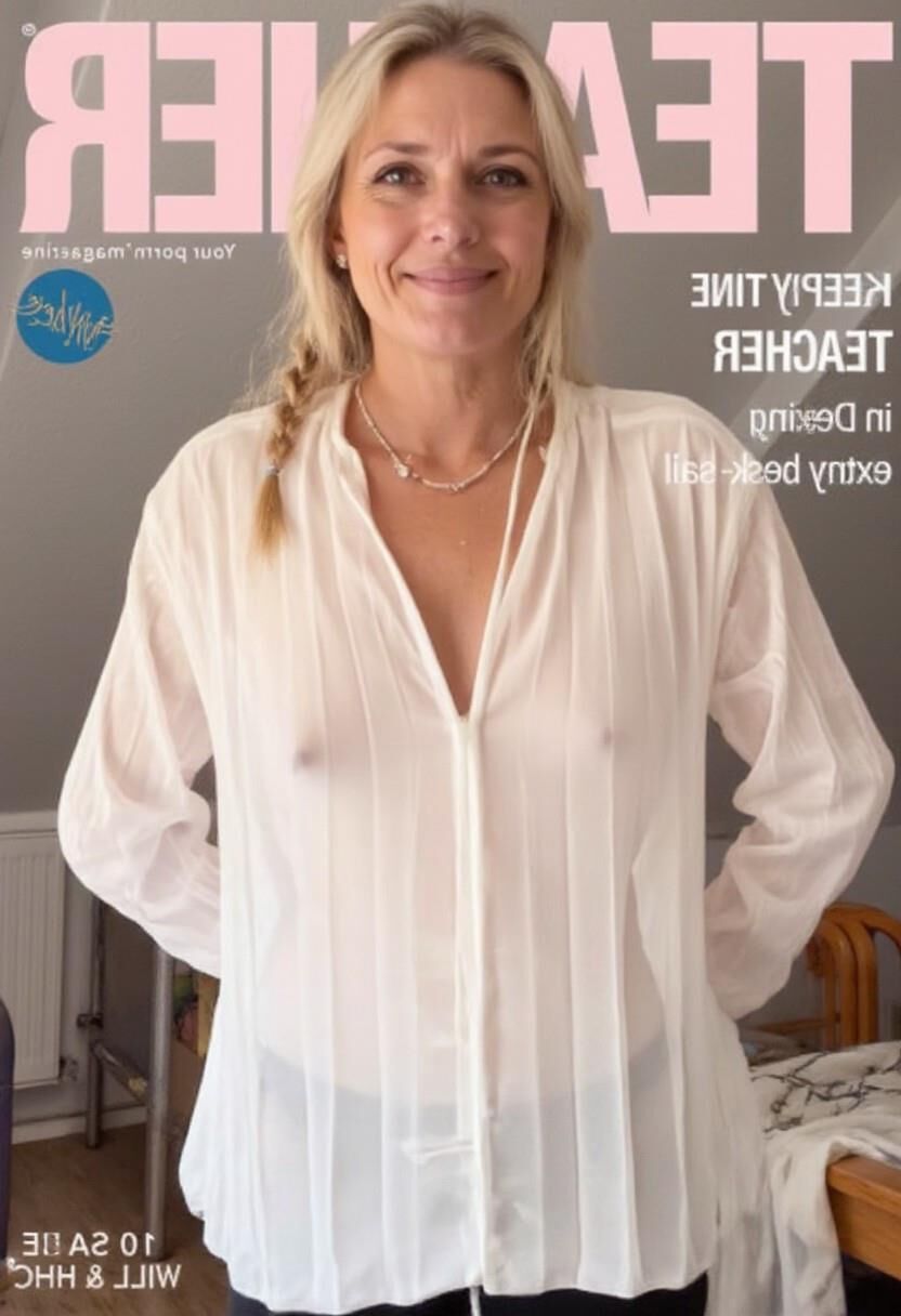 Magazine cover: teacher