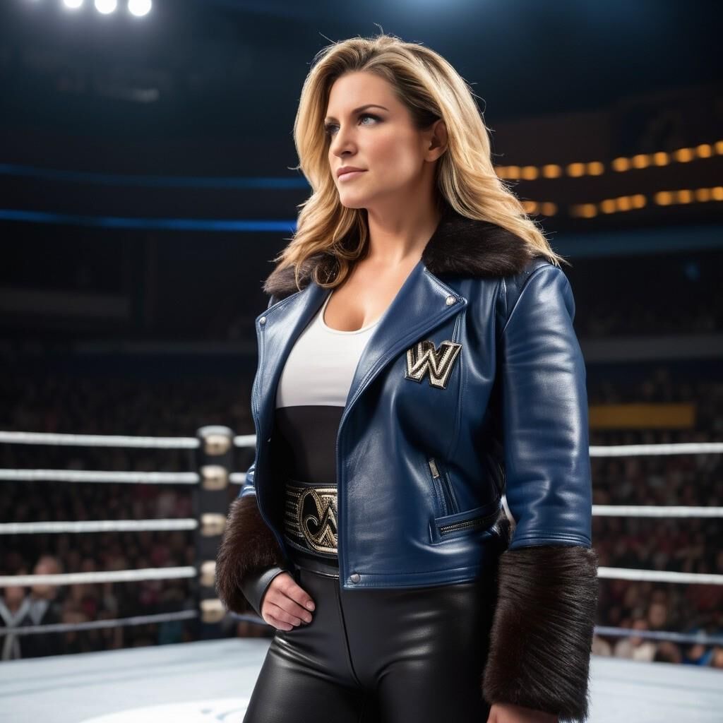 A.I. Stephanie McMahon in Leather