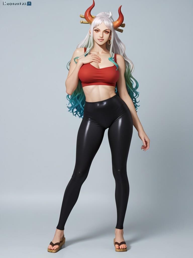 Shiny Black Leggings - Anime Edition - Yamato