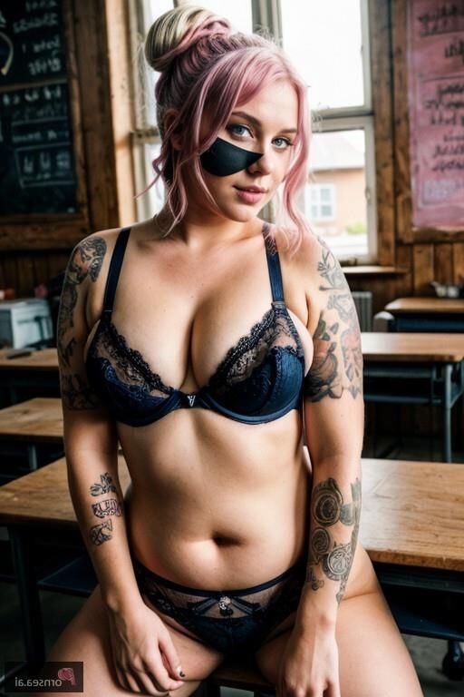 Tatted teacher with a secret fetish