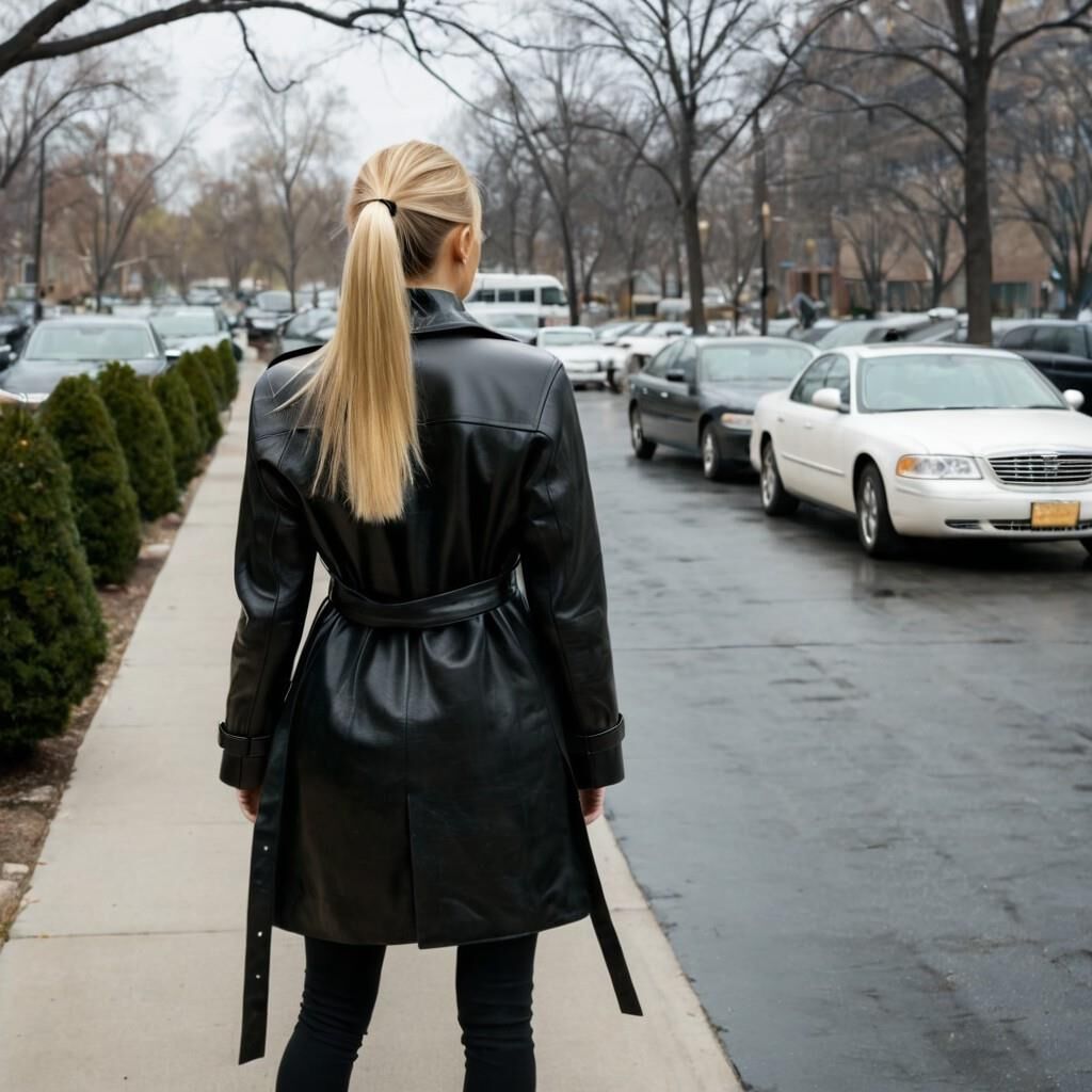 A.I. Walking Away in Leather