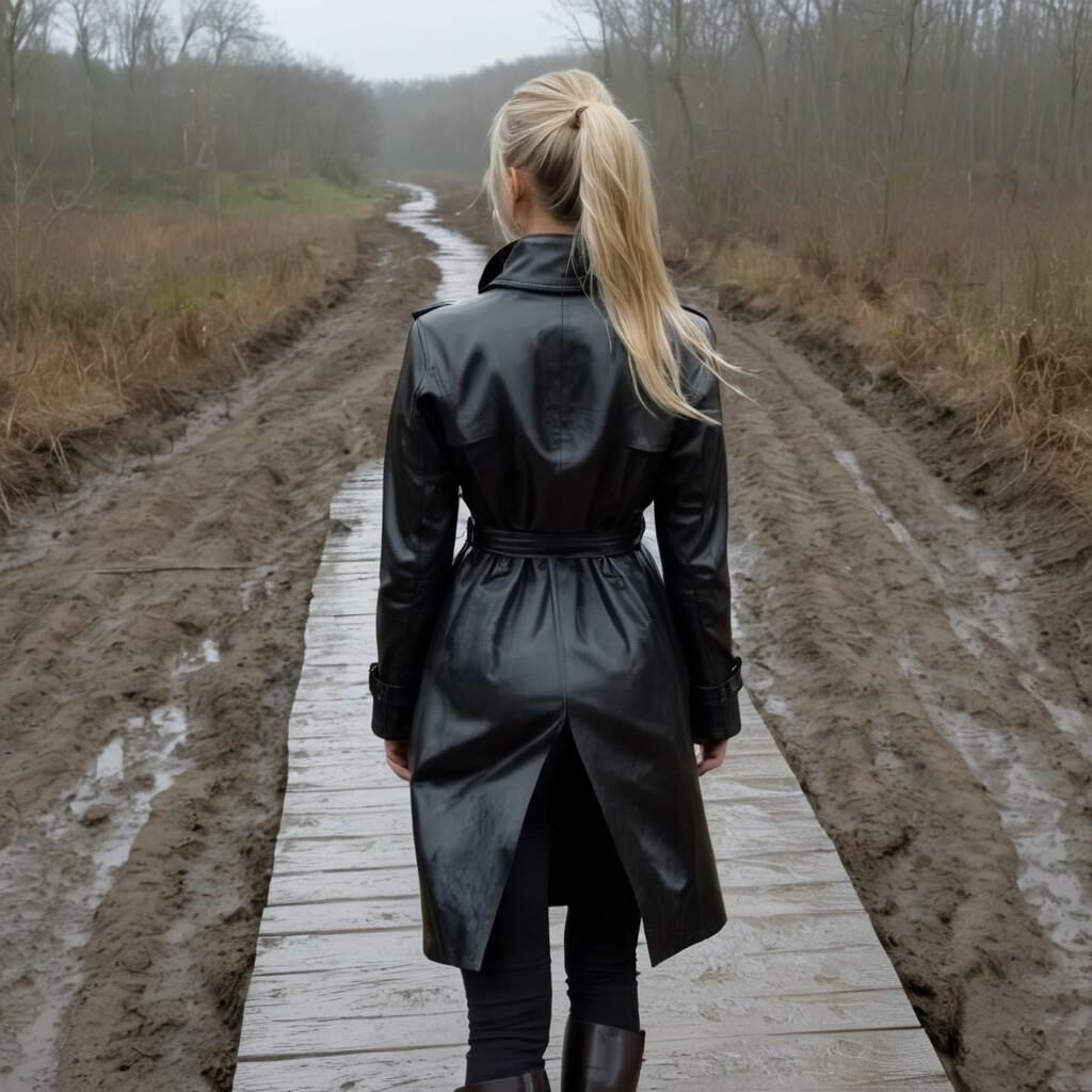 A.I. Walking Away in Leather
