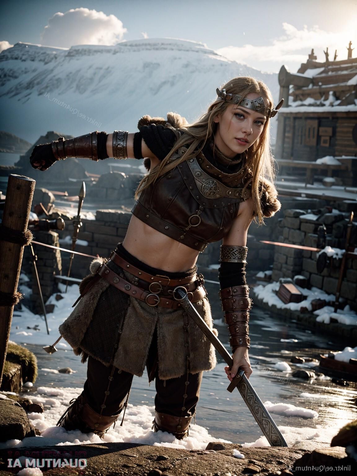 AI Kathery Winnick # Vikings Warrior TV Series Lagertha