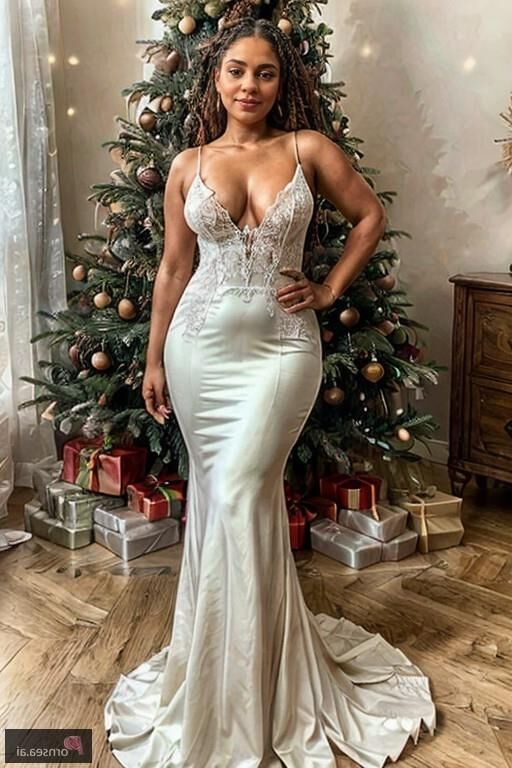 Sexy Christmas Mermaid MILFs Wild Wedding Night