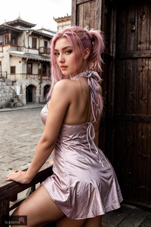 Puffy Pink Dress Seduction - A Mongolian Beauty's Desires Unleas