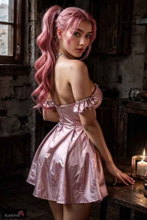 Puffy Pink Dress Seduction - A Mongolian Beauty's Desires Unleas