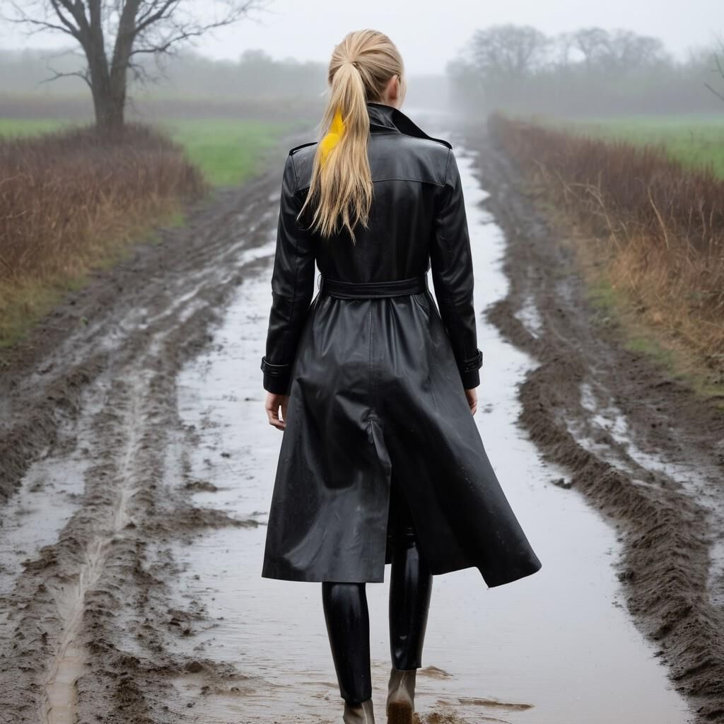 A.I. Walking Away in Leather