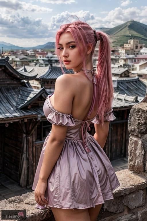 Puffy Pink Dress Seduction - A Mongolian Beauty's Desires Unleas