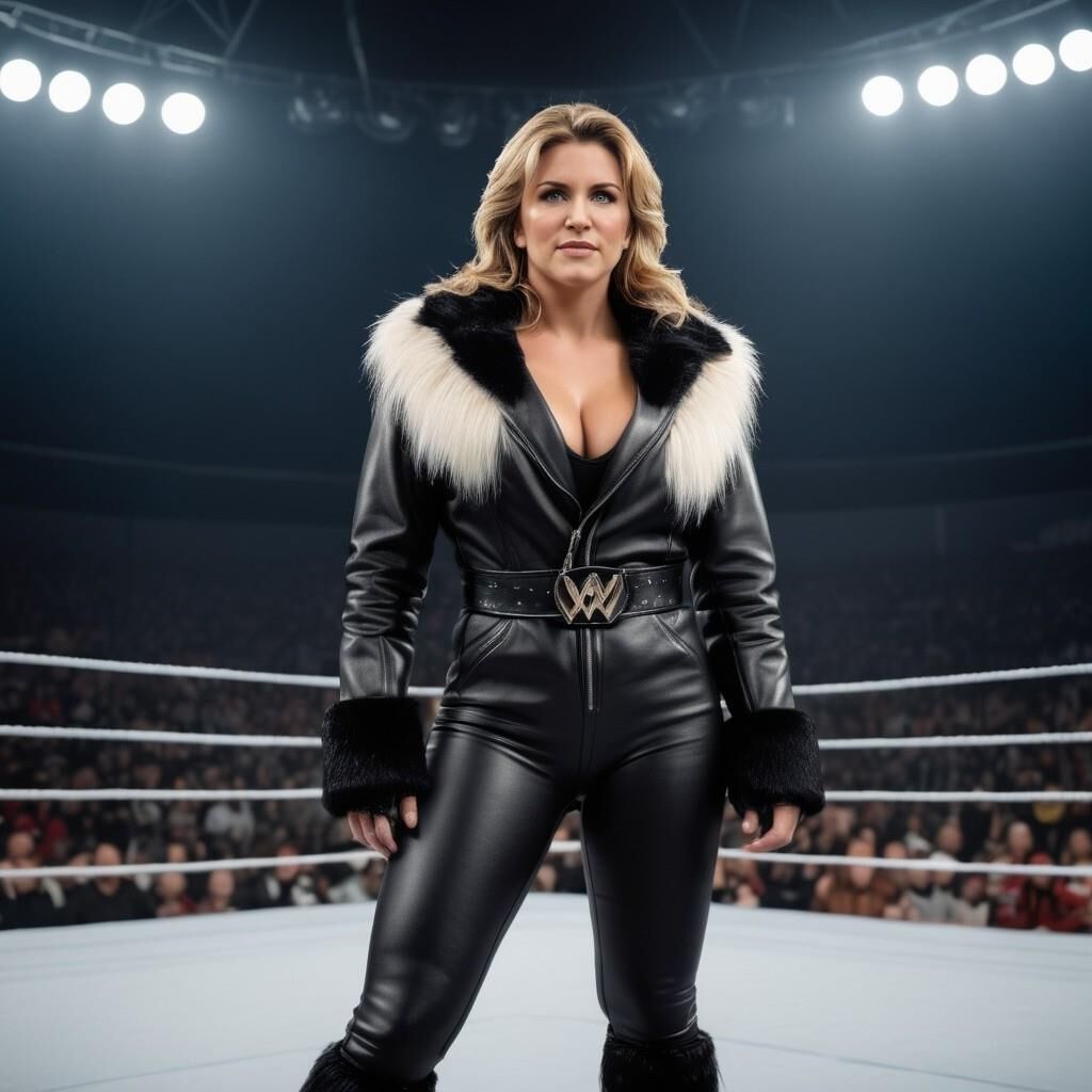 A.I. Stephanie McMahon in Leather