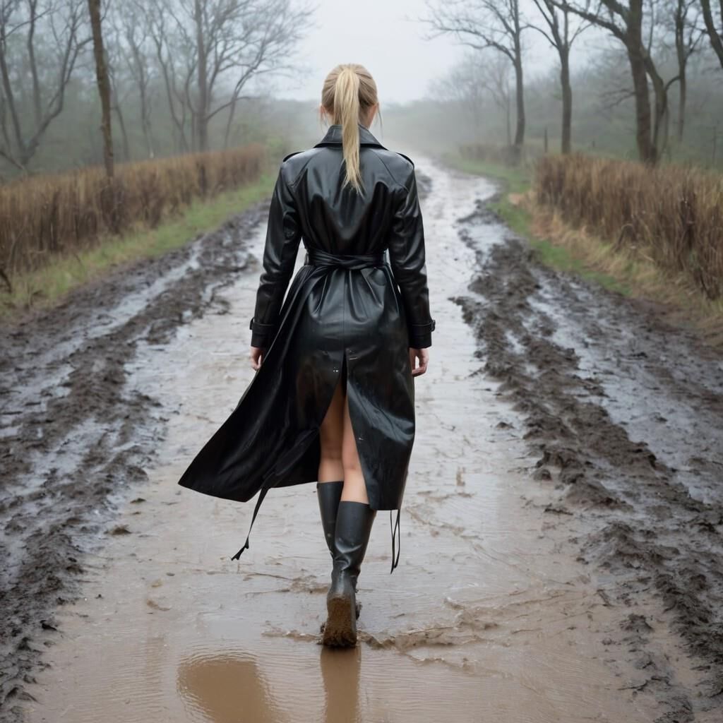 A.I. Walking Away in Leather